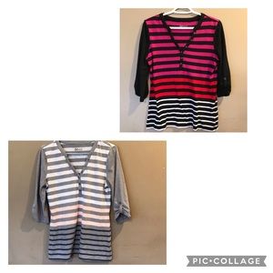 Rietmans 3/4 length stripped tops